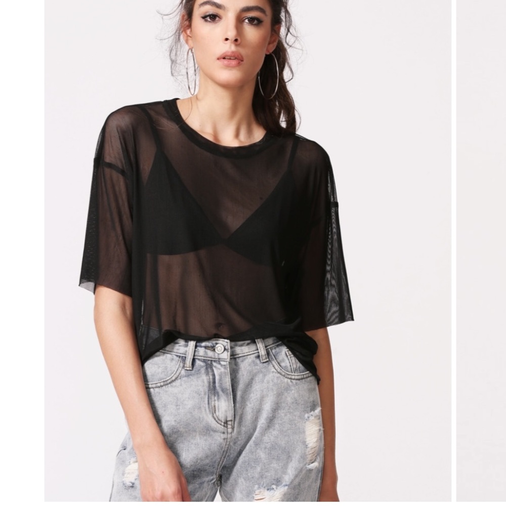 Pacsun- L.A. hearts Mesh Top
